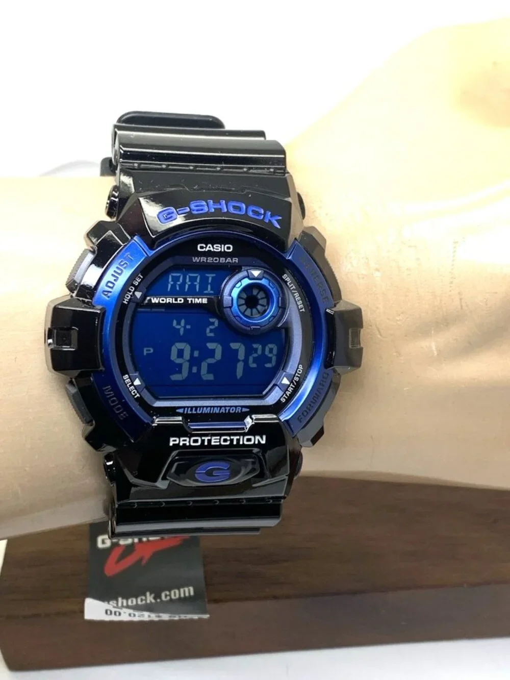 Casio G-Shock Men's Watch G8900 Quartz Digital Blue Black Resin Sport 3285 50mm
